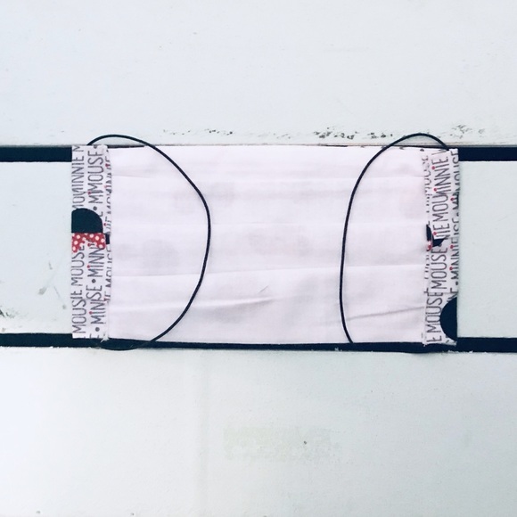 Mouse Cloth Face Mask Polkadot Bow - Picture 3 of 6